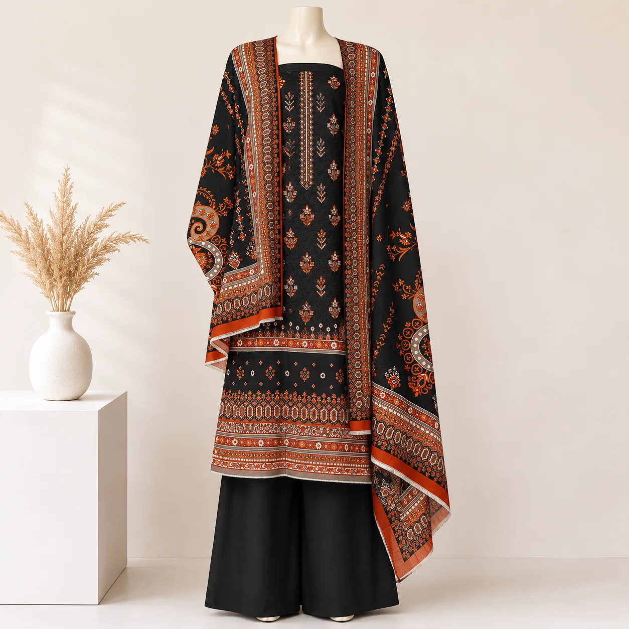 Sapphire Brand Premium – 3 Piece Unstitched Suit