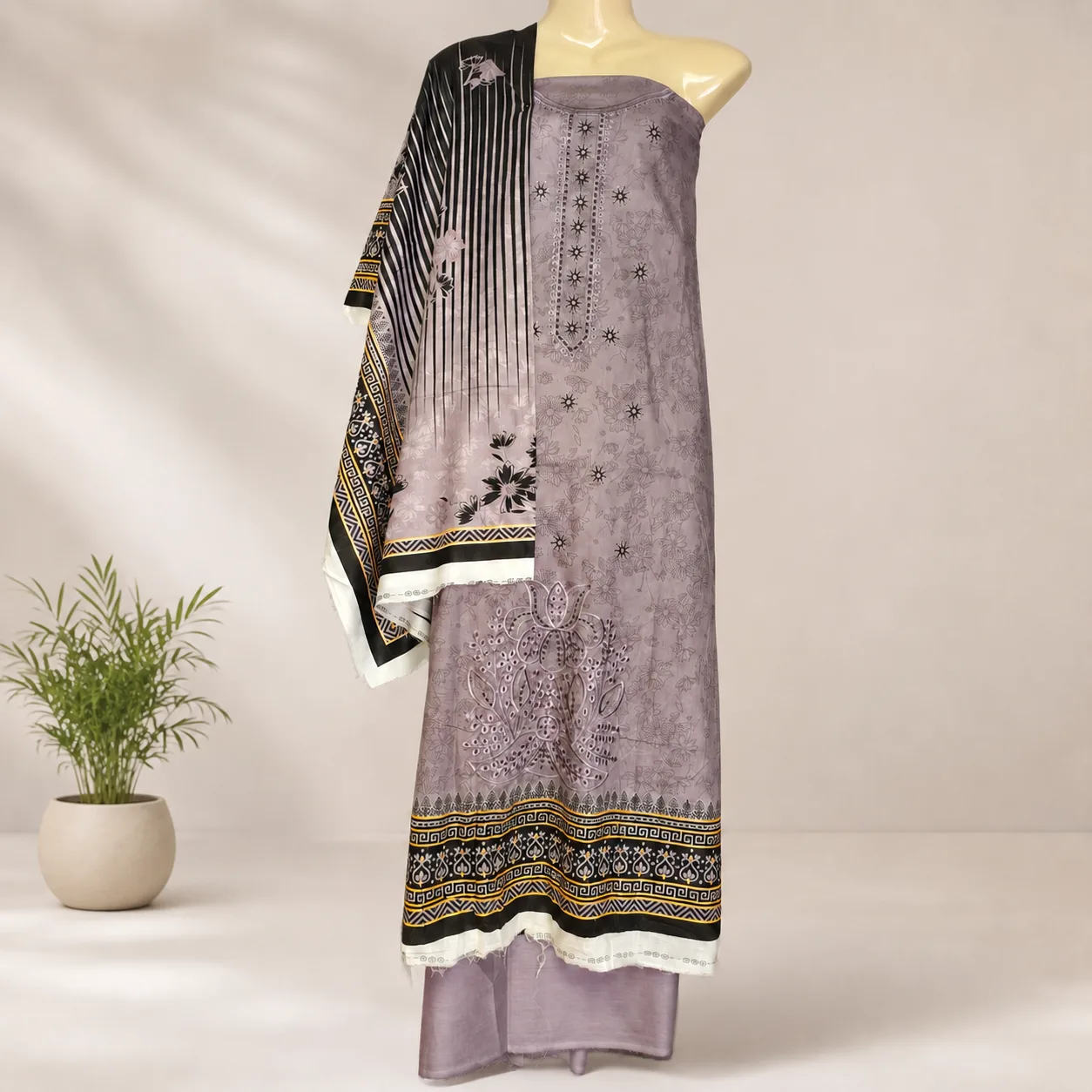 LimeLight Brand Premium – 3 Piece Unstitched Suit