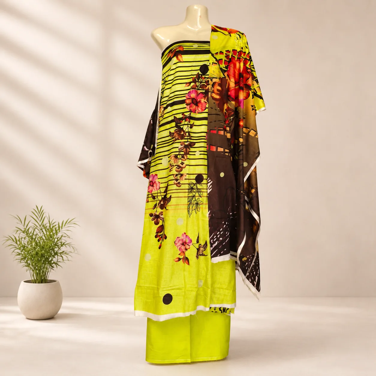 Gul Ahmed Brand Premium Lawn – 3 Piece Unstitched Suit