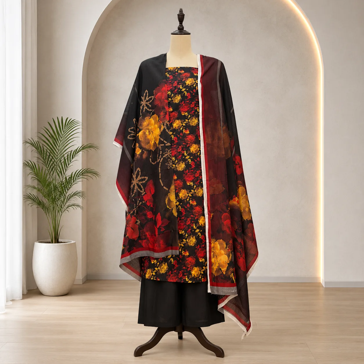 Bana Dora Premium Lawn – 3 Piece Unstitched Suit